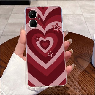 Dành Cho Tecno KM4 Ốp Lưng Tecno Spark Go 2 Trong Suốt Sang Trọng Dễ Thương Thỏ Tình Yêu Ngộ nghĩnh Thoáng Mát Mềm TPU Silicon Spark Go 2 Tecno Vỏ Điện Thoại