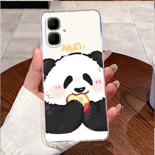 Dành Cho Tecno KM4 Ốp Lưng Tecno Spark Go 2 Trong Suốt Sang Trọng Dễ Thương Thỏ Tình Yêu Ngộ nghĩnh Thoáng Mát Mềm TPU Silicon Spark Go 2 Tecno Vỏ Điện Thoại