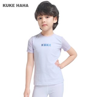 KUKE HOME Kids Thể thao Tay áo ngắn Ice Feeling Tốc độ Khô Breathable Kids Thể thao Top
