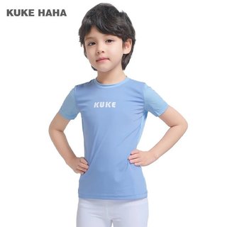 KUKE HOME Kids Thể thao Tay áo ngắn Ice Feeling Tốc độ Khô Breathable Kids Thể thao Top
