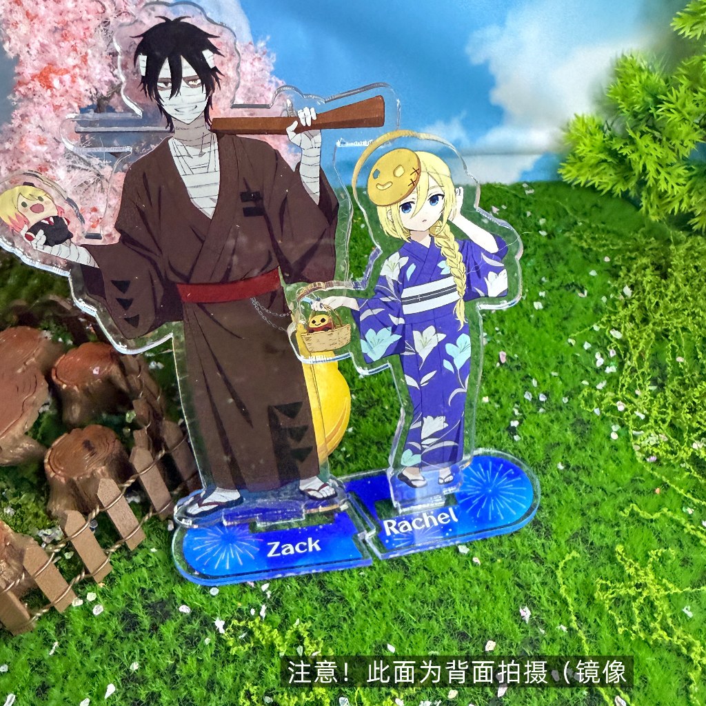 Hình đứng Acrylic của Angels of Death Anime - Zack Isaac Foster & Rachel Gardner Mô hình trưng bày dễ thương