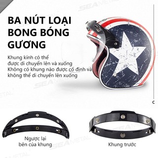 SEAMETAL Mở Mặt Mũ Bảo Hiểm Tấm Che Xe Máy Mũ Bảo Hiểm Bong Bóng Tấm Che Lật Lên Xe Máy Tấm Che Ống Kính Xe Máy Mũ Bảo Hiểm Phụ Kiện