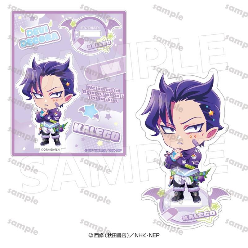 Chào mừng bạn đến với Demon School Iruma-kun Acrylic Stand Demon Trang trí hình Chibi với bảng nền