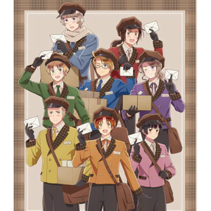 Hetalia Acrylic Đứng Bưu Thiếp Nghệ Thuật Ban Đầu Anime Hình Dễ Thương Chibi Sưu Tập Màn Hình Hiển Thị Mô Hình