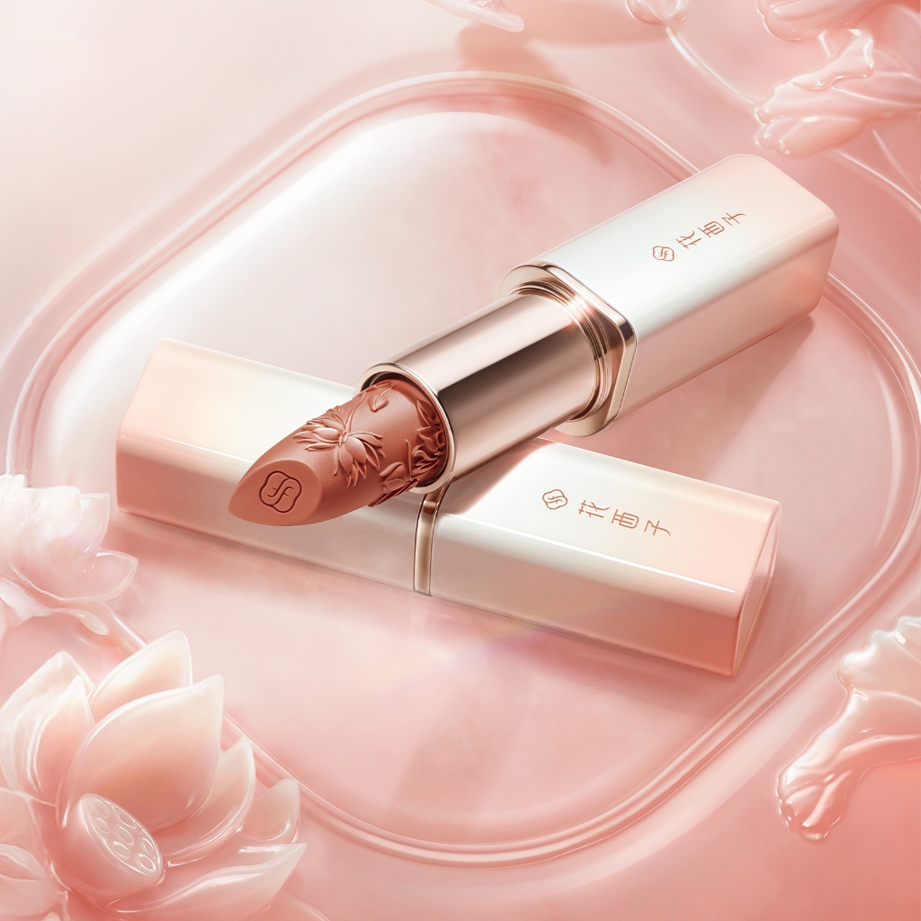 【Trần Kiều 96 Livestream】Florasis ( Hoa Tây Tử)  Son Môi Blooming Rouge Engraved - Khắc hoa tinh tế - Bám màu tốt, lên màu chuẩn an toàn cho môi