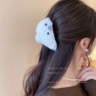 Kẹp tóc sang trọng mùa thu đông, thiết kế dễ thương dạng kẹp cá mập