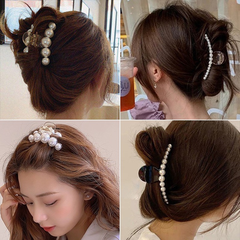 Kẹp Tóc Ngọc Trai Lớn cho Bé Gái - Nhiều Kích Cỡ, Phụ Kiện Tóc Décor