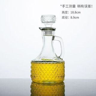 [Phong cách hoàng gia] Nồi dầu thủy tinh đầu chim nhỏ, Chai giấm & nước tương, Gia vị có nắp đậy & Hộp đựng chất lỏng!