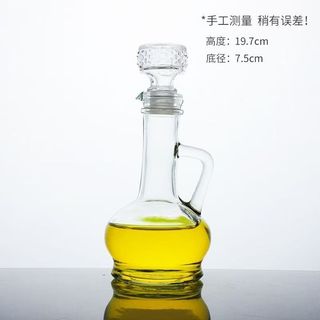 [Phong cách hoàng gia] Nồi dầu thủy tinh đầu chim nhỏ, Chai giấm & nước tương, Gia vị có nắp đậy & Hộp đựng chất lỏng!