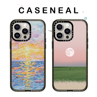 CASENEAL Sóng hoàng hôn Vỏ điện thoại Acrylic chất lượng cao Thích hợp cho iPhone 17ProMax 17pro 17 air 16promax 16 15promax 15 14promax 13 13promax Ốp lưng cứng chống rơi thời trang