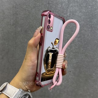Ốp Lưng Cho OPPO A74 4G A95 4G Vỏ Điện Thoại TPU Mạ Điện Cao Cấp Chống Rơi Thẩm Mỹ Và Sáng Tạo Thiết Kế Trái Cây Dây Treo Miễn Phí