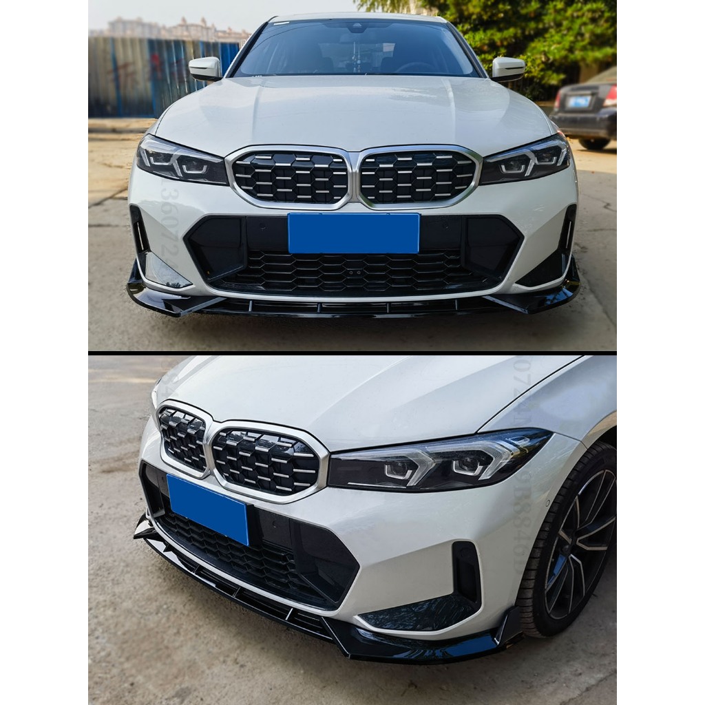 Bộ chia phía trước Ốp lưng Lip Chin Deflector cho BMW 3 Series G20 G21 2023 2024 2025 2026 M Sport hoặc Touring như 330i 320d M340i Facelift Body Kit Phụ kiện điều chỉnh