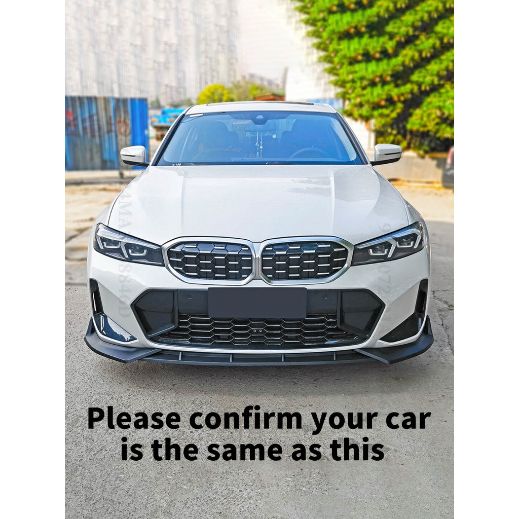 Bộ chia phía trước Ốp lưng Lip Chin Deflector cho BMW 3 Series G20 G21 2023 2024 2025 2026 M Sport hoặc Touring như 330i 320d M340i Facelift Body Kit Phụ kiện điều chỉnh
