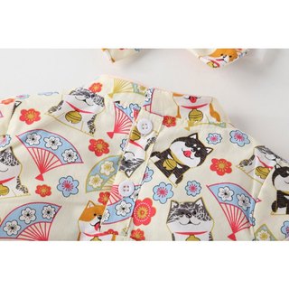 Bộ áo liền quần & băng đô Qipao in họa tiết dễ thương cho bé gái sơ sinh - Onesie lễ hội mềm mượt cho bé gái (0-24M)