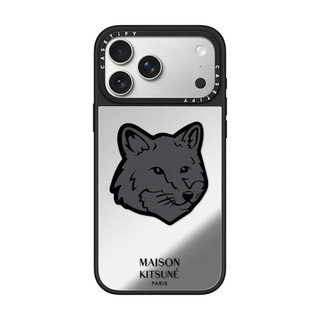 Dành Cho iPhone 17 16 15 Pro Max Maison Kitsune Fox Sticker Case Cho iPhone 13 14 Pro Max Cứng PC Ốp điện thoại iPhone 11 12 Vỏ Gương Chống Sốc