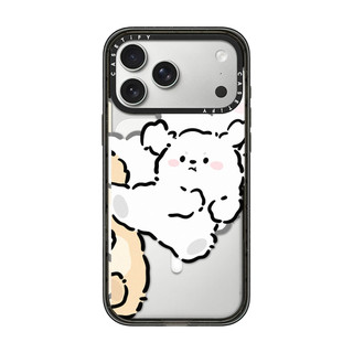 Từ Tính Không Dây Cho iPhone 17 16 15 14 13 Pro Max Plus Chó Và Mèo Đen Nơ Acrylic Cứng PC Ốp điện thoại