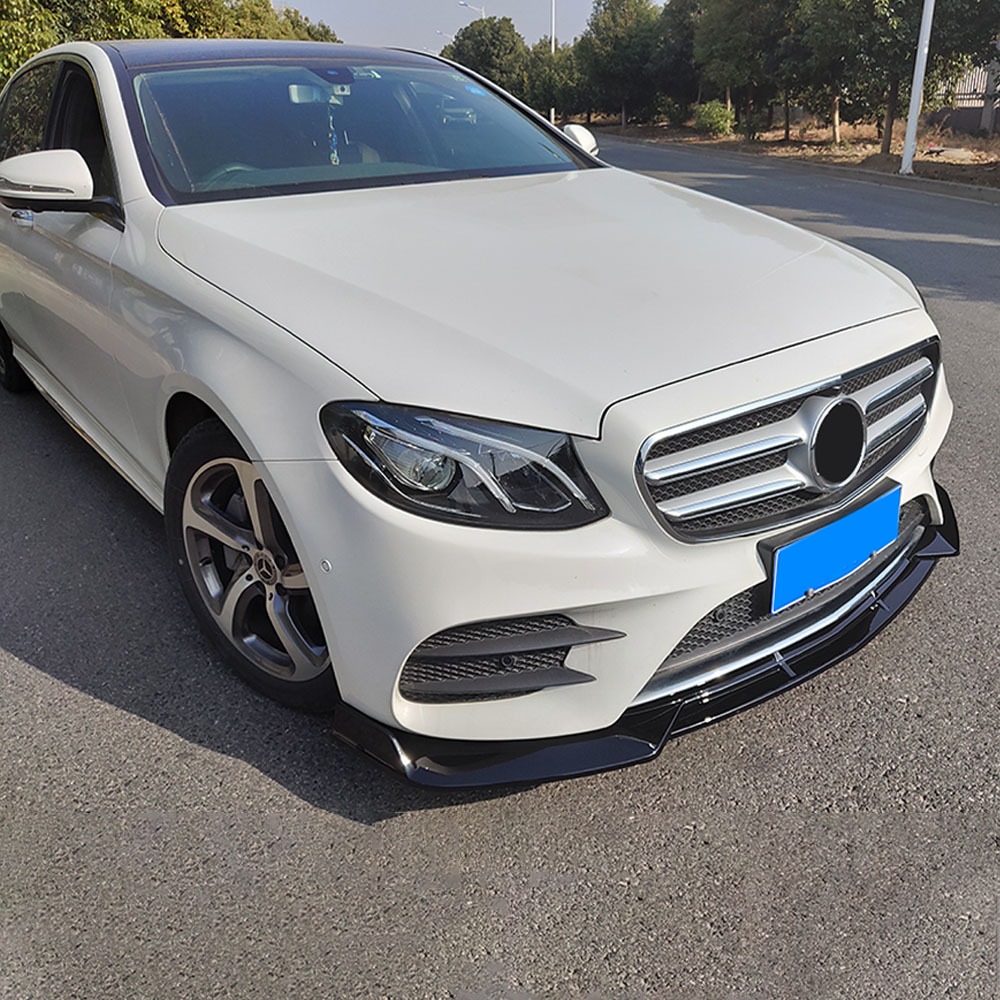 Tấm chắn sợi Carbon Cản trước Lip Chin Bảo vệ tạo kiểu lướt gió cho Mercedes Benz E W213 C238 E300 E200 E260 2016 2017 2018 2019 2020