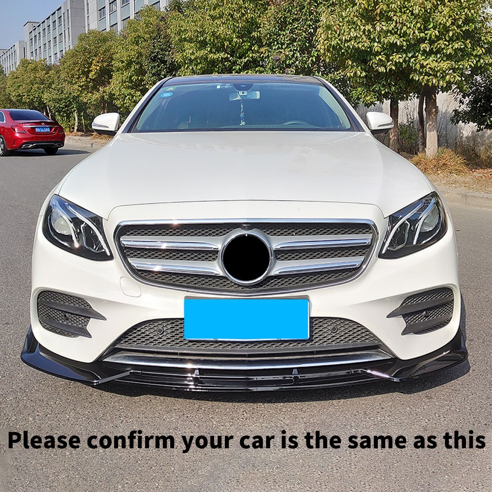 Tấm chắn sợi Carbon Cản trước Lip Chin Bảo vệ tạo kiểu lướt gió cho Mercedes Benz E W213 C238 E300 E200 E260 2016 2017 2018 2019 2020