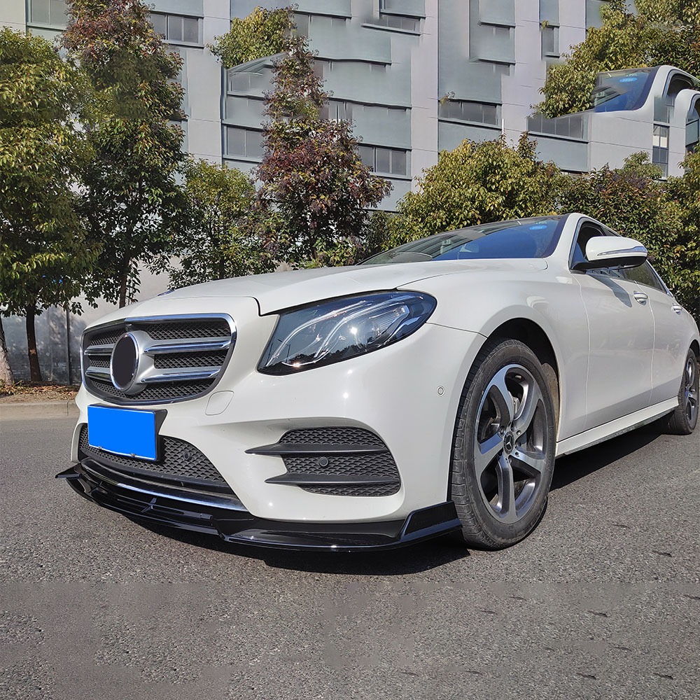 Tấm chắn sợi Carbon Cản trước Lip Chin Bảo vệ tạo kiểu lướt gió cho Mercedes Benz E W213 C238 E300 E200 E260 2016 2017 2018 2019 2020