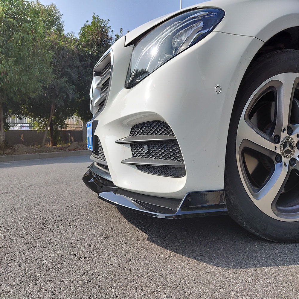 Tấm chắn sợi Carbon Cản trước Lip Chin Bảo vệ tạo kiểu lướt gió cho Mercedes Benz E W213 C238 E300 E200 E260 2016 2017 2018 2019 2020
