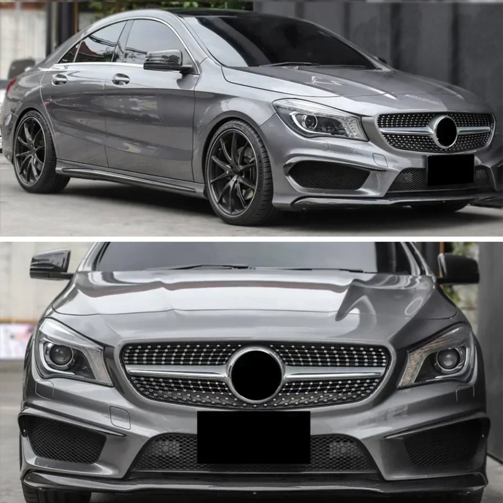 Lưới tản nhiệt cản trước Lưới tản nhiệt đầu vào GT Diamond cho Mercedes C117 W117 Benz CLA 2013 2014 2015 2016 2017 2018 2019 Chỉnh sửa Facelift