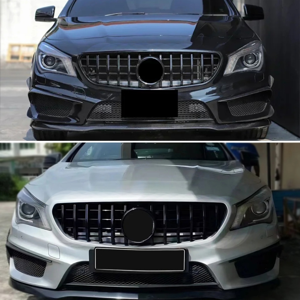 Lưới tản nhiệt cản trước Lưới tản nhiệt đầu vào GT Diamond cho Mercedes C117 W117 Benz CLA 2013 2014 2015 2016 2017 2018 2019 Chỉnh sửa Facelift