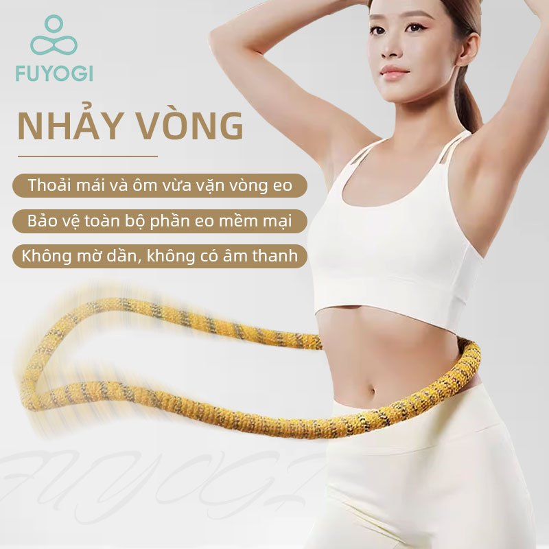 FUYOGI Hula Hoop Bài tập thể dục bụng Mùa xuân Dây Oxford mềm mại và di động