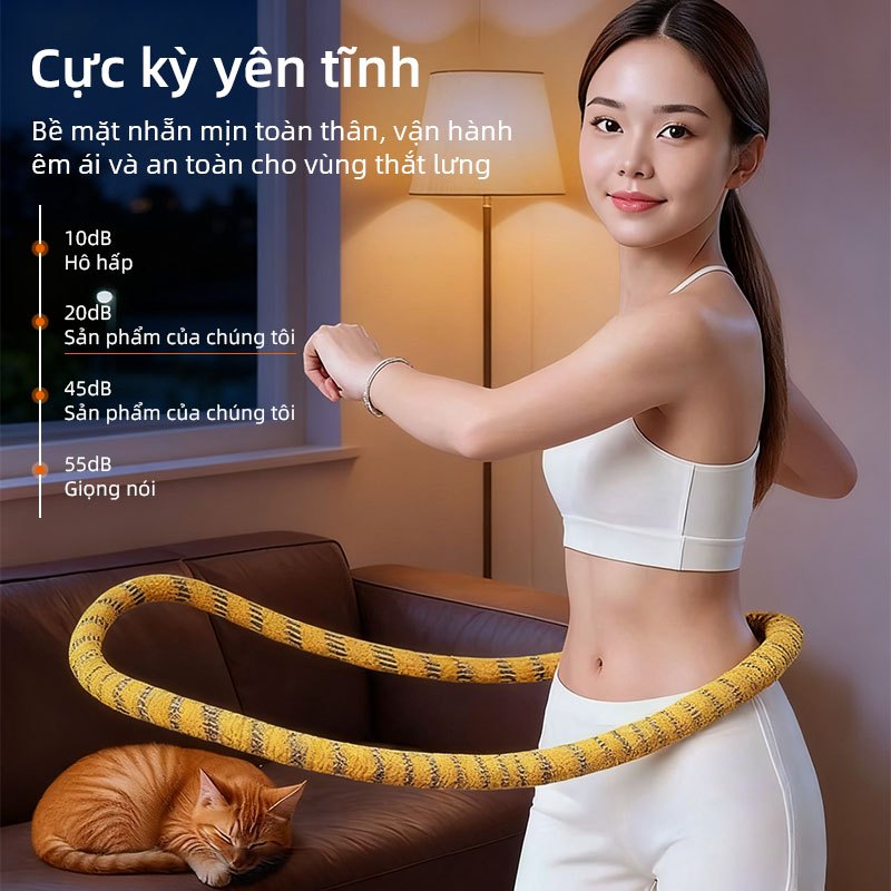 FUYOGI Hula Hoop Bài tập thể dục bụng Mùa xuân Dây Oxford mềm mại và di động