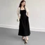 Đầm hoa tiệc cổ vuông bigsize nữ sang chảnh dáng dài trung niên cho mẹ summer flowers vintage dress