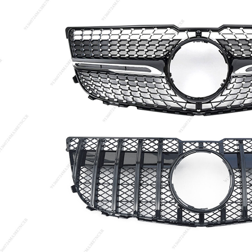 Lưới tản nhiệt đầu vào phía trước Racing Grill cho Mercedes Benz GLK X204 2008 2009 2010 2011 2012 2013 2014 2015 Lưới trên Facelift Sửa đổi một phần thay thế