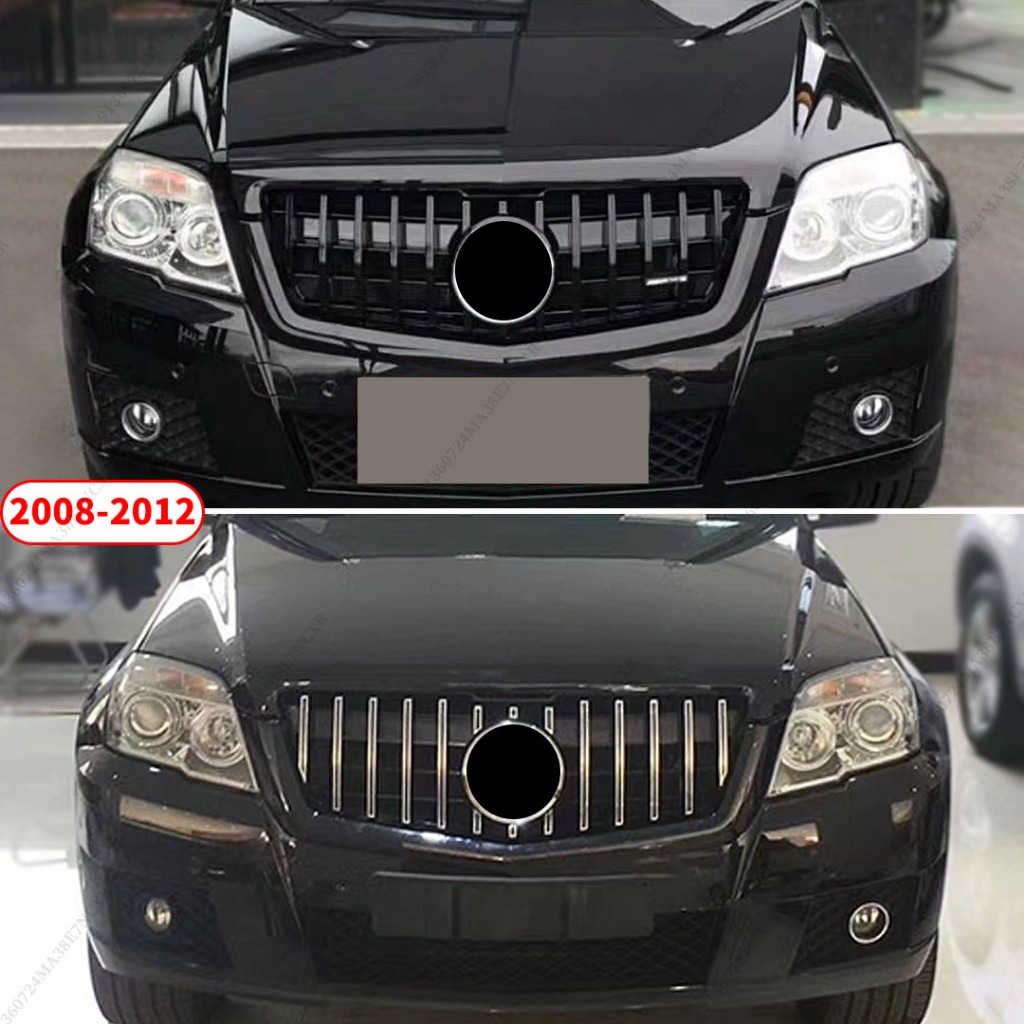 Lưới tản nhiệt đầu vào phía trước Racing Grill cho Mercedes Benz GLK X204 2008 2009 2010 2011 2012 2013 2014 2015 Lưới trên Facelift Sửa đổi một phần thay thế
