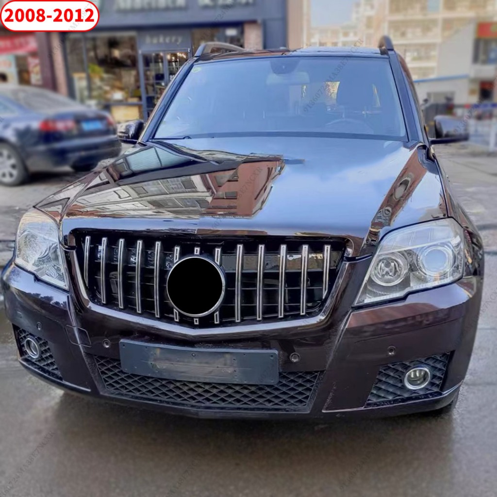 Lưới tản nhiệt đầu vào phía trước Racing Grill cho Mercedes Benz GLK X204 2008 2009 2010 2011 2012 2013 2014 2015 Lưới trên Facelift Sửa đổi một phần thay thế