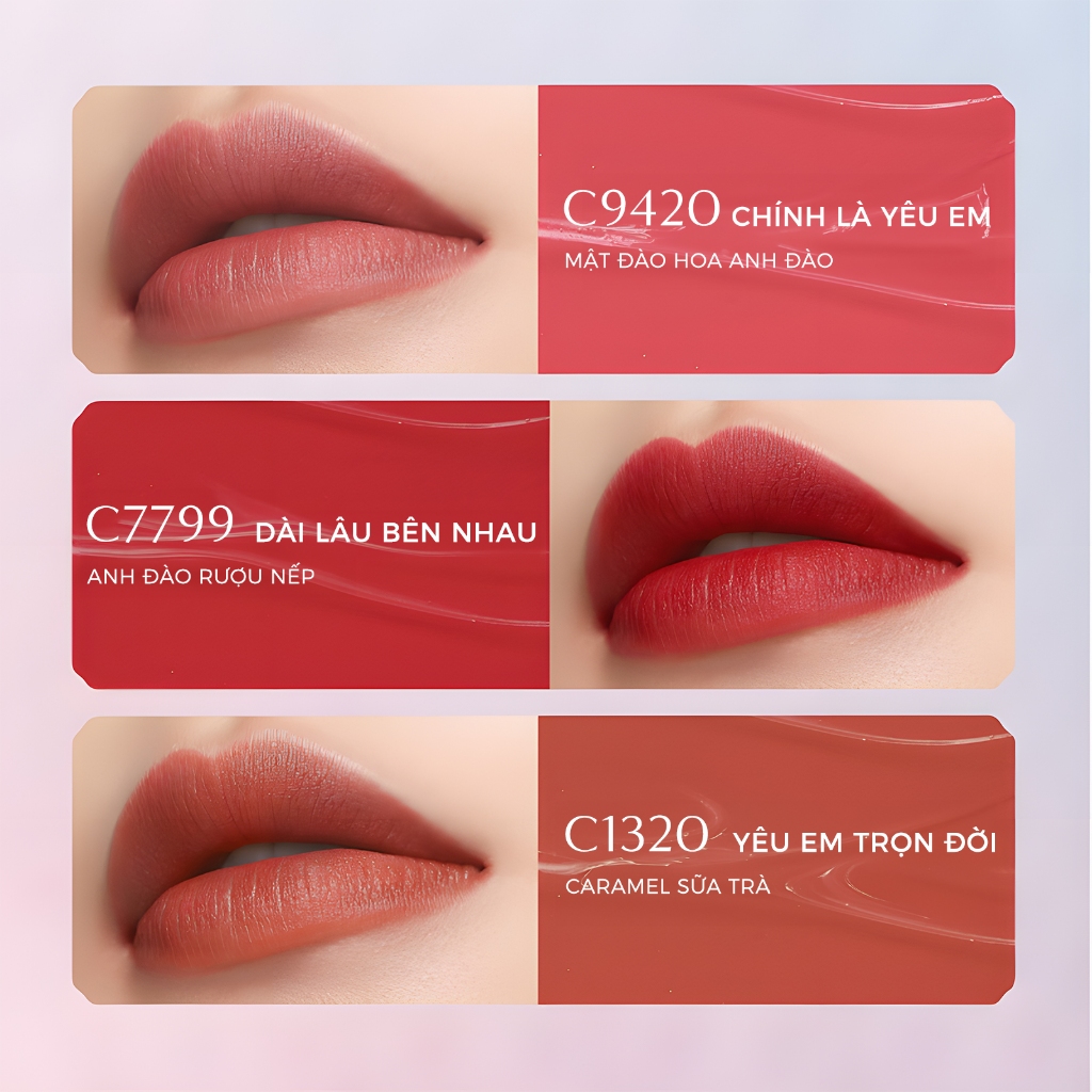 Florasis (Hoa Tây Tử) Son lì khóa tim 2.0 Blooming Rouge Soft Matte Love Lock – Thiết kế cao cấp, lì mịn, dưỡng ẩm