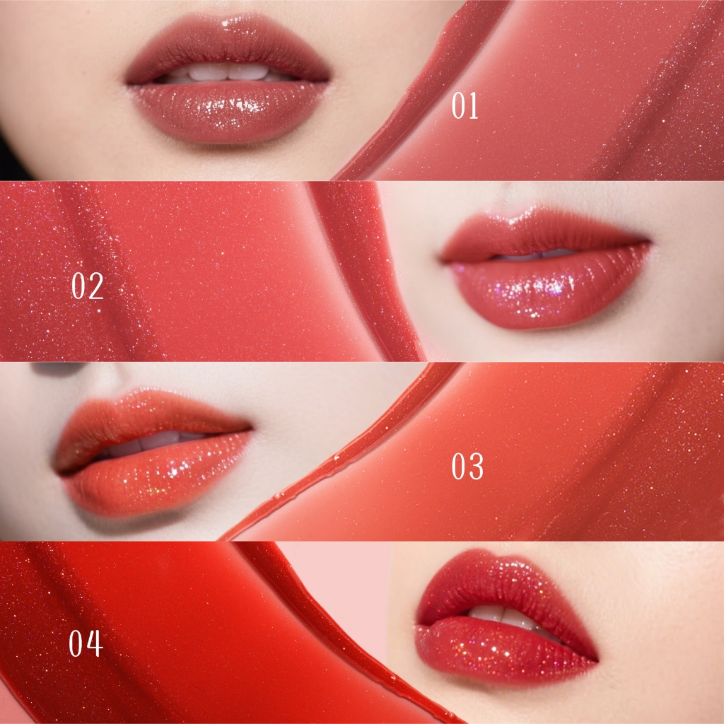 Florasis (Hoa Tây Tử) Son bóng nhũ Celestial Luster – Lấp lánh, mỏng nhẹ, dưỡng môi