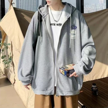 Áo Hoodie Dáng Rộng Thiết Kế Đơn Giản Thời Simple Trang Hàn Quốc Cho Nam Áo KhoáC Unisex Áo Hoodie MỏNg áo khoác hoodie nữ form rộng áo hoodie trắng