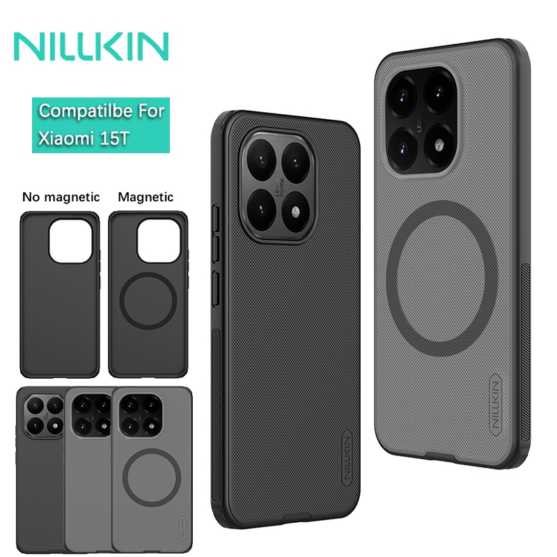Nillkin Cho Xiaomi 15T Pro / 15T Super Frosted Shield Pro Từ Tính Mờ Nhựa Cứng Ốp lưng Vỏ Bảo Vệ