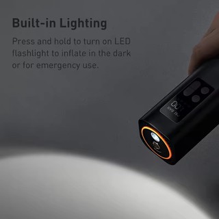 Máy nén khí ô tô Mini Baseus 12V 150PSI Máy bơm lốp ô tô di động Máy bơm hơi kỹ thuật số thông minh cho ô tô Xe đạp Thuyền máy bơm không khí
