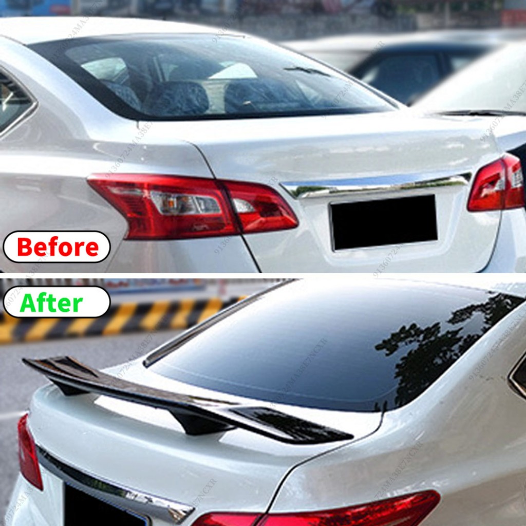 Cánh lướt gió phía sau đa năng cho 99% xe Sedan như cho Bezza Proton Saga City Vios Yaris ATIV Civic Kia Lip Sửa đổi Air Deflector Body Kit Chỉnh Trim Boot