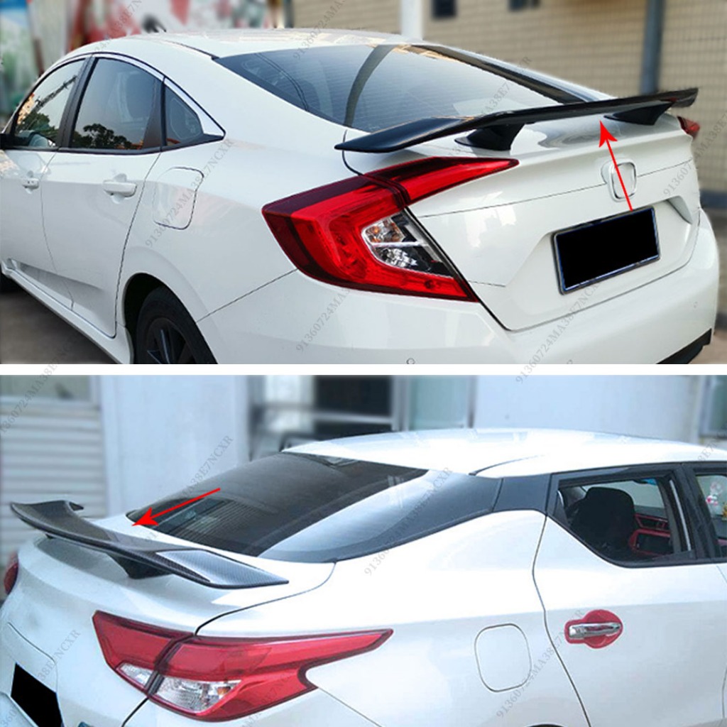 Cánh lướt gió phía sau đa năng cho 99% xe Sedan như cho Bezza Proton Saga City Vios Yaris ATIV Civic Kia Lip Sửa đổi Air Deflector Body Kit Chỉnh Trim Boot