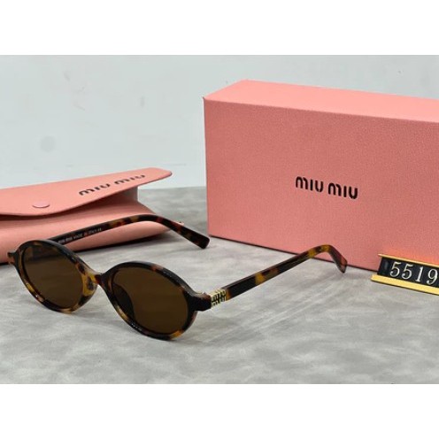 Kính Râm Phong Cách Zhang Yuanying, Gọng Nhỏ Hình Bầu Dục Unisex, Họa Tiết Da Báo
