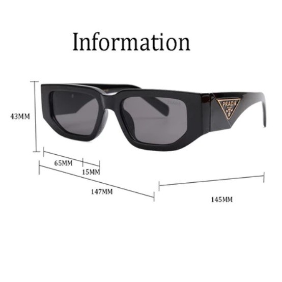 Kính râm vuông cổ điển, phong cách mới, bảo vệ UV400, phù hợp unisex