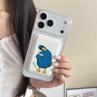 Ốp lưng đựng thẻ vịt cá nhân cho iPhone 13 12 pro 11 15 pro 14 14promax 14 pro 16 pro 16 plus 17 17 pro max 17 air