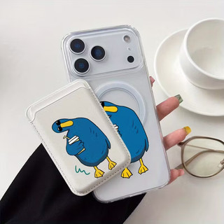 Ốp lưng đựng thẻ vịt cá nhân cho iPhone 13 12 pro 11 15 pro 14 14promax 14 pro 16 pro 16 plus 17 17 pro max 17 air