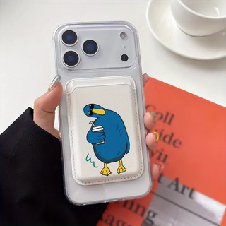 Ốp lưng đựng thẻ vịt cá nhân cho iPhone 13 12 pro 11 15 pro 14 14promax 14 pro 16 pro 16 plus 17 17 pro max 17 air