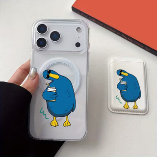 Ốp lưng đựng thẻ vịt cá nhân cho iPhone 13 12 pro 11 15 pro 14 14promax 14 pro 16 pro 16 plus 17 17 pro max 17 air