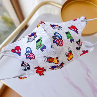 10 / 50 Chiếc Người Nhện 3D Hoạt Hình Trẻ Em Batman Người Sắt Hoạt Hình Dễ Thương In Mặt nạ Cá Nhân Đóng Gói 3-12 Tuổi 3D kid maks