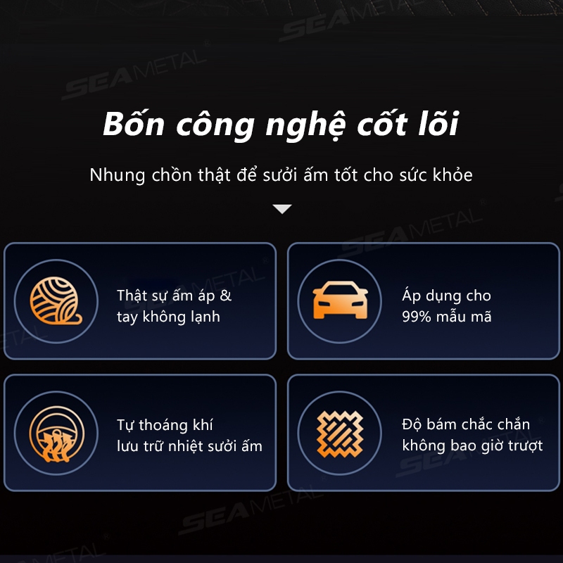 SEAMETAL Ô Tô Vô Lăng Tăng Áp Bao Đa Năng Mùa Đông Ấm Áp Chống Trơn Trượt Nội Thất Tự Động Steer Bảo Vệ Trang Trí Phụ Kiện