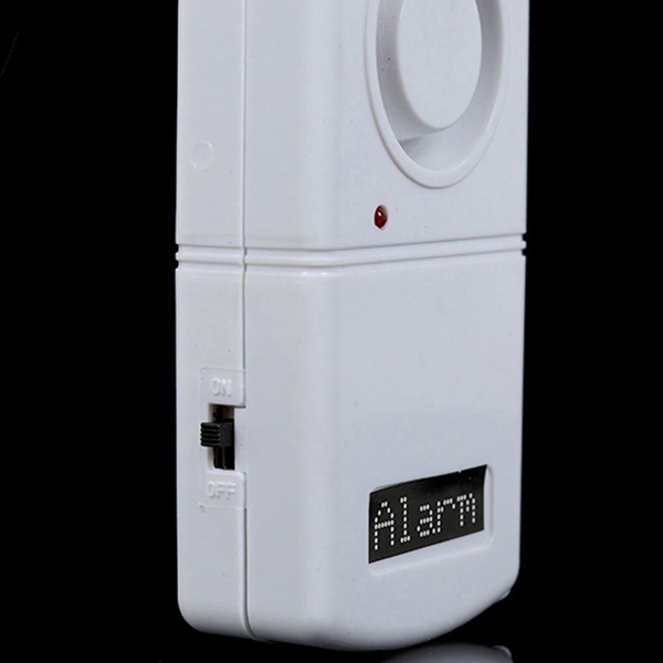Máy dò rung độ nhạy cao Báo động động đất có đèn LED Cửa báo động xe điện không dây tại nhà