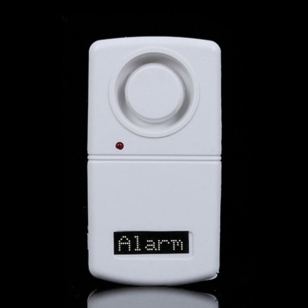 Máy dò rung độ nhạy cao Báo động động đất có đèn LED Cửa báo động xe điện không dây tại nhà