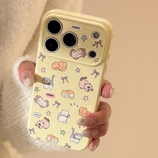 Ốp điện thoại TPU họa tiết mèo nơ cho iPhone 17 Pro max 16 Pro max